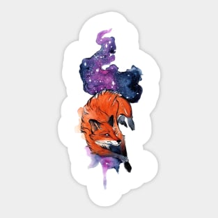 Fox galaxy Sticker